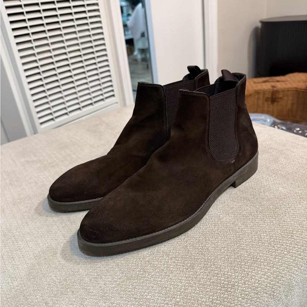 To Boot Dark Brown Suede Ankle Boots